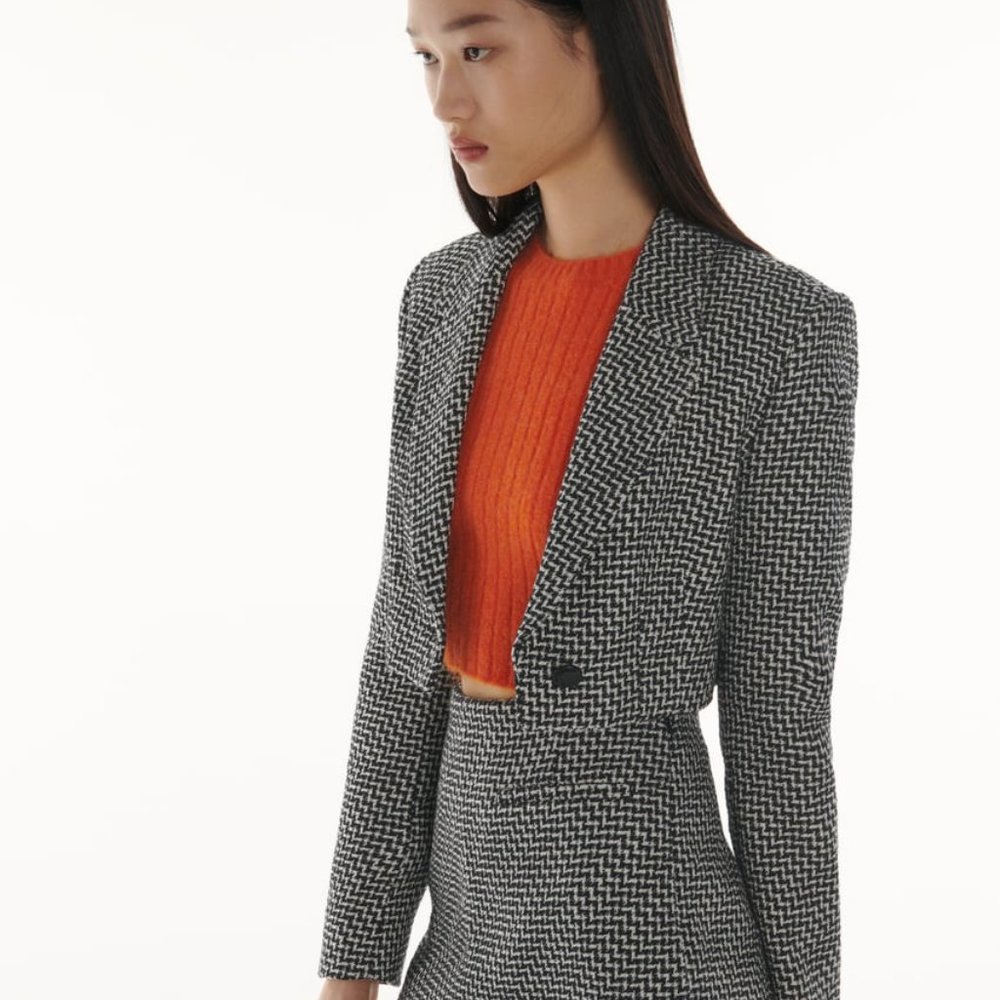Zara Cropped Blazer XS